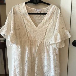 White Eyelet Dress